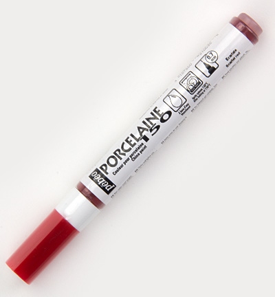Pebeo PorcelaineScarlet Red - stift 0,7mm