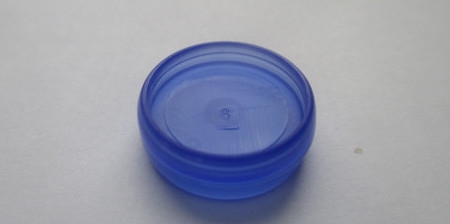Planner disc | Blauw transparant 16 mm | 8 stuks