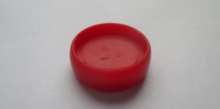 Planner disc | Rood opaak 16 mm | 8 stuks