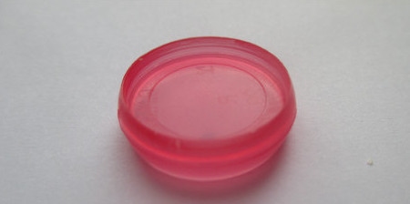 Planner disc | Rood transparant 16 mm | 8 stuks