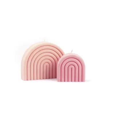 Plastic Kaarsen Mal Regenbogen 2 stuks