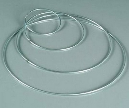 Ring metaal 3mm - 10 cm doorsnede | WIT