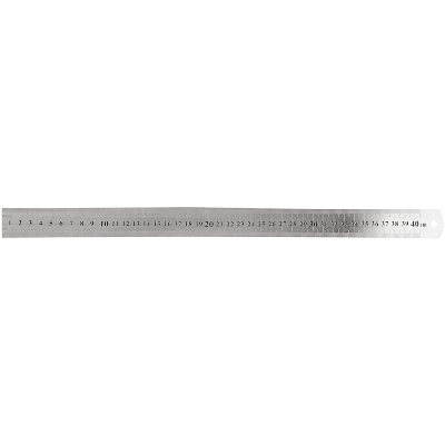 Snijliniaal transparant 30cm met metalen rand
