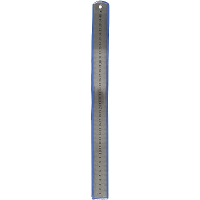 Snijliniaal transparant 30cm met metalen rand