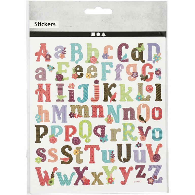 Stickers - Alfabet - A B C D E F G H I J ......