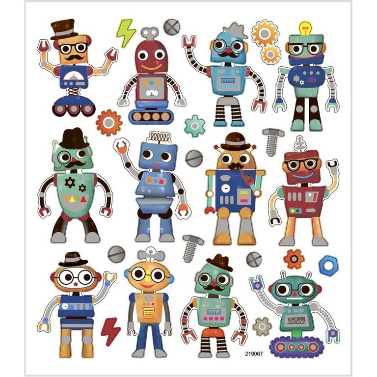 Stickers - Fancy Robots