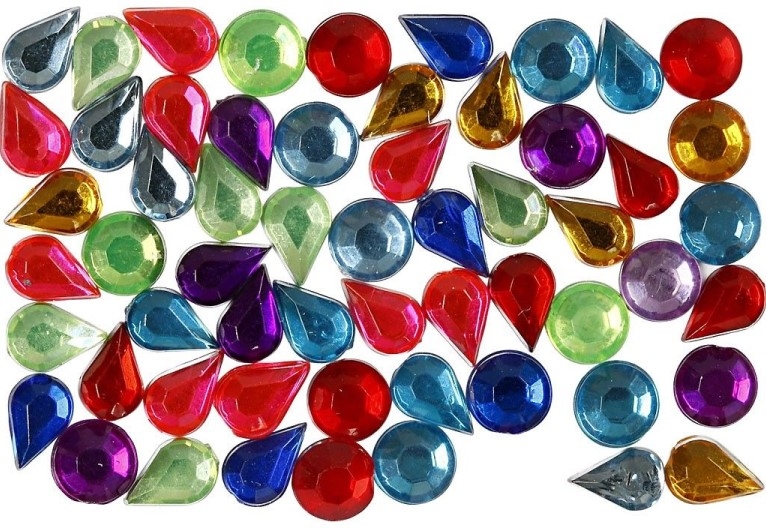 Strasstenen mix ± 15gram | afm 5-6 mm, 1001