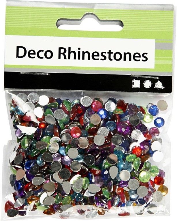 Strasstenen mix ± 15gram | afm 5-6 mm, 1001