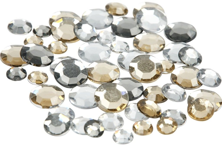 Strasstenen Vierkant Zilver Harmonie 6-12 mm 360 stuks