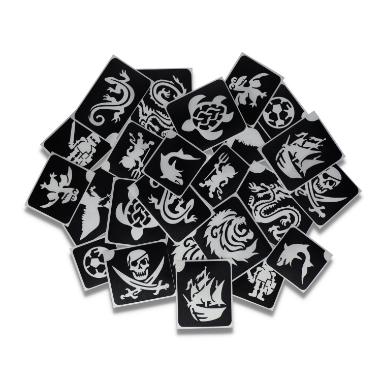 Superstar | Adventure XL  Glitter Tattoo Stencils    (24 pcs)