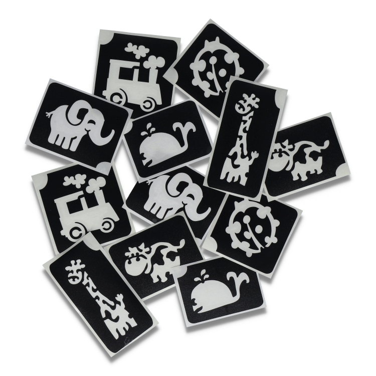 Superstar | Cute Glitter Tattoo Stencils    (12 pcs)