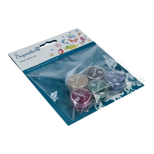 Superstar | Dino Glitter Tattoo Stencils (12 pcs)
