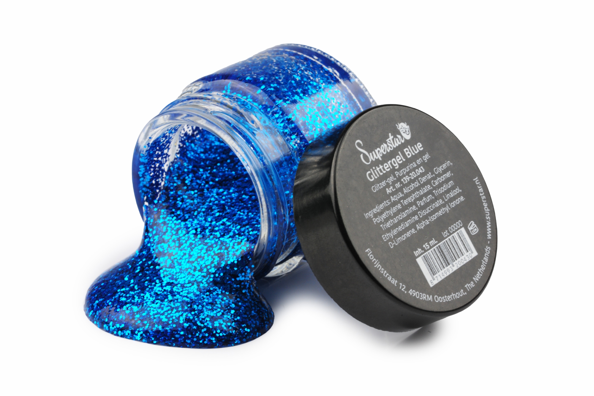 Superstar | Glittergel Blauw