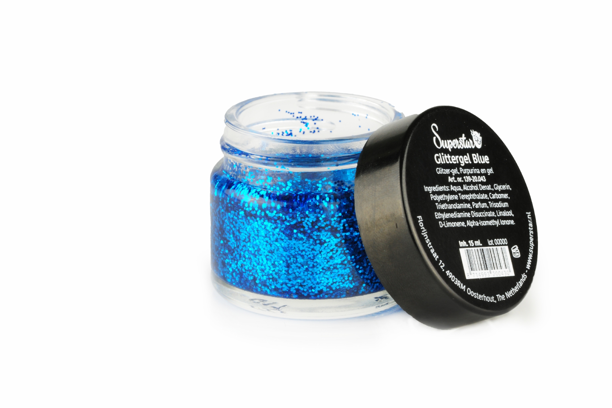Superstar | Glittergel Blauw