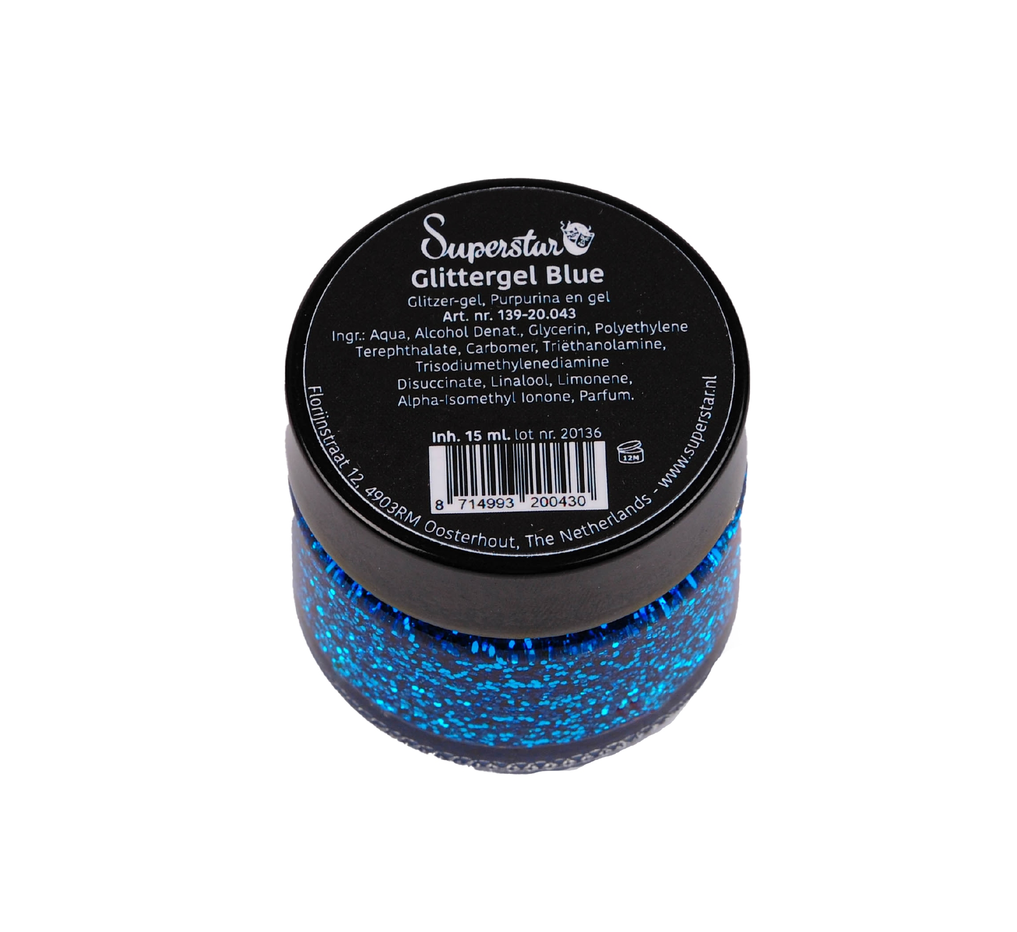 Superstar | Glittergel Blauw