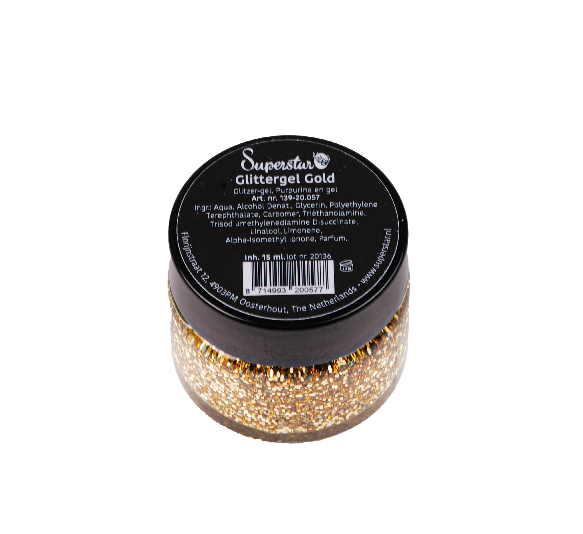 Superstar | Glittergel Goud