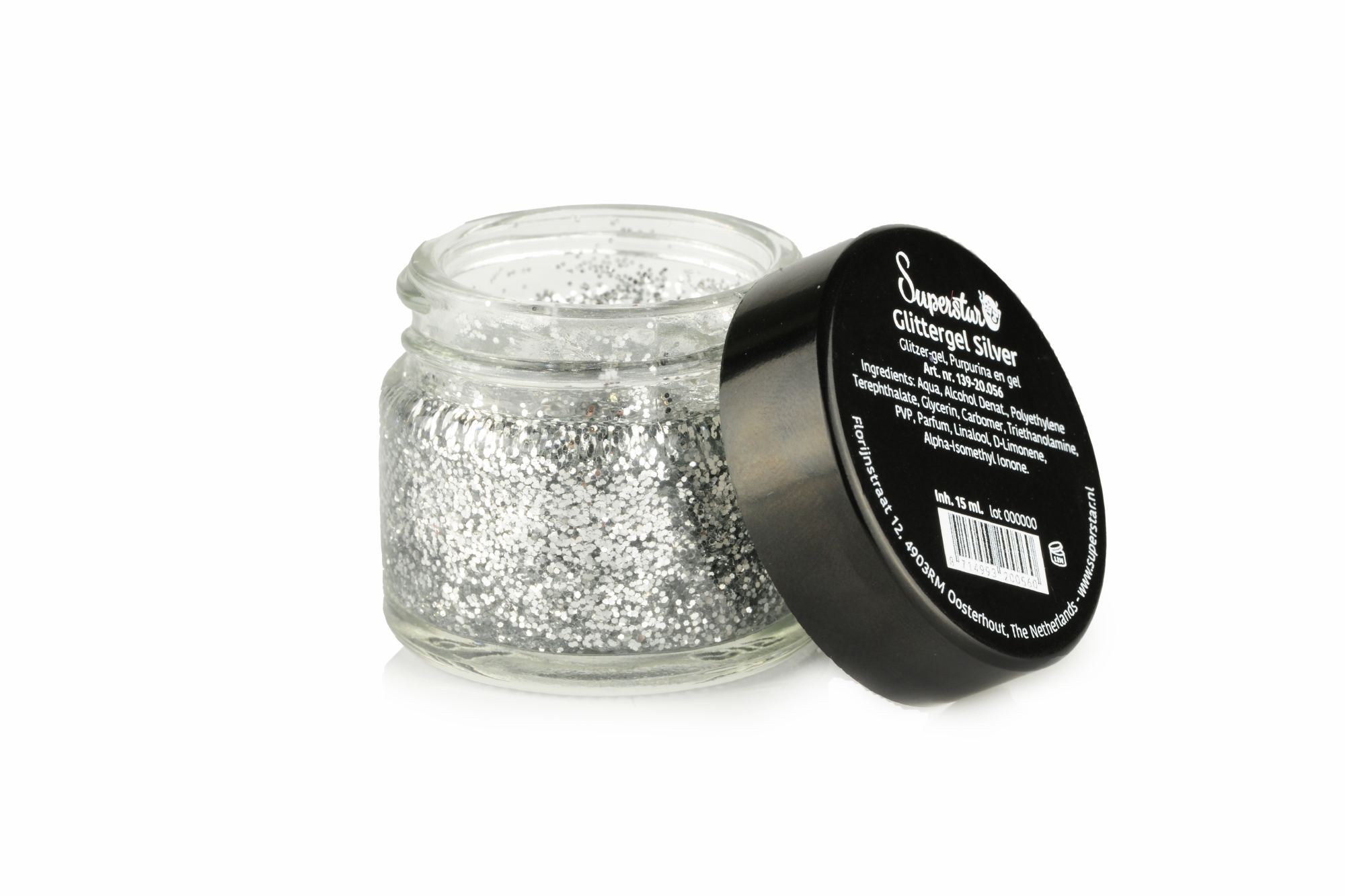 Superstar | Glittergel Zilver