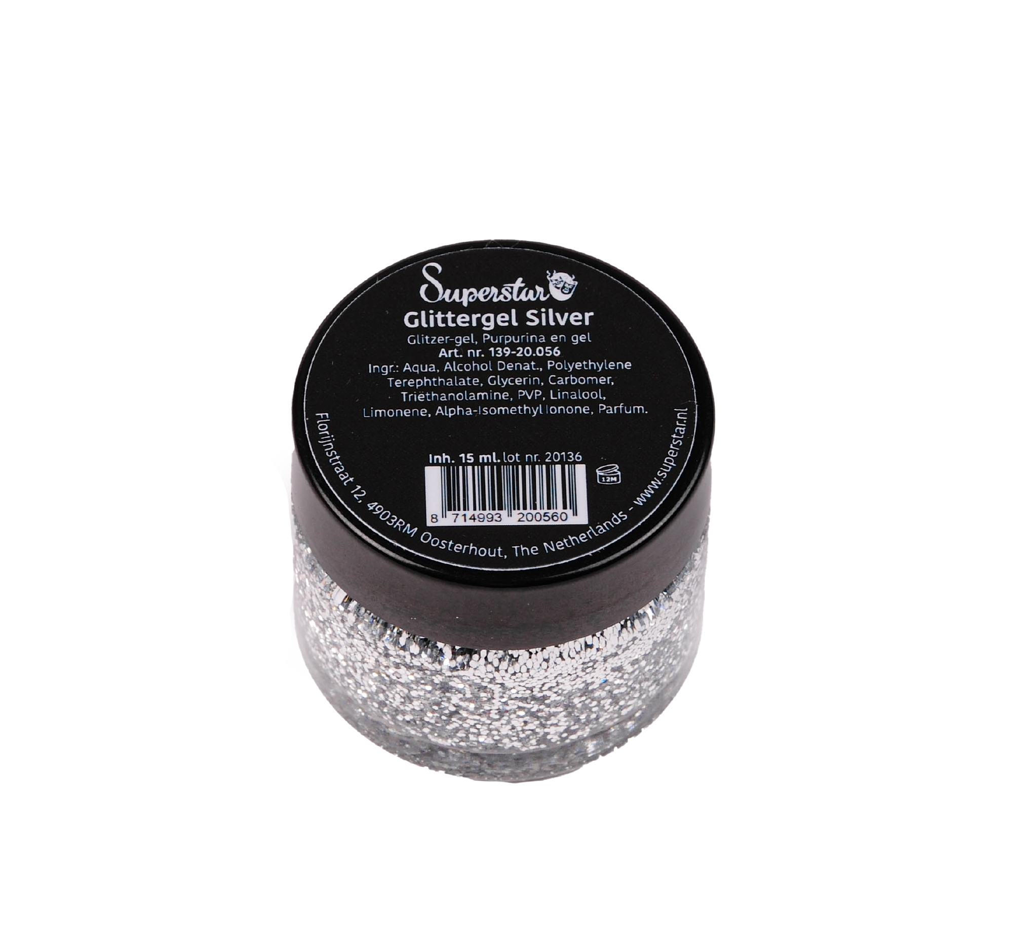 Superstar | Glittergel Zilver