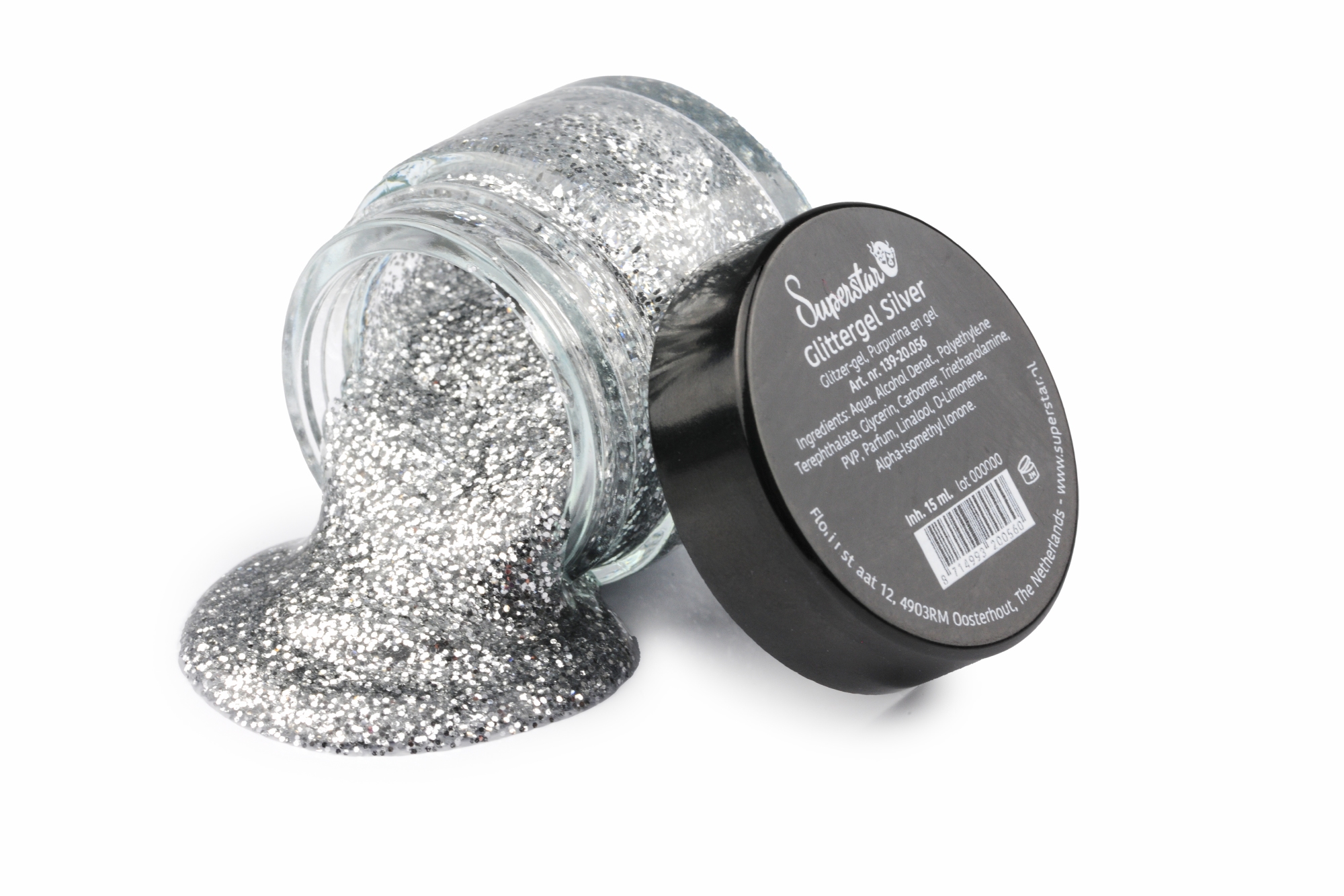 Superstar | Glittergel Zilver