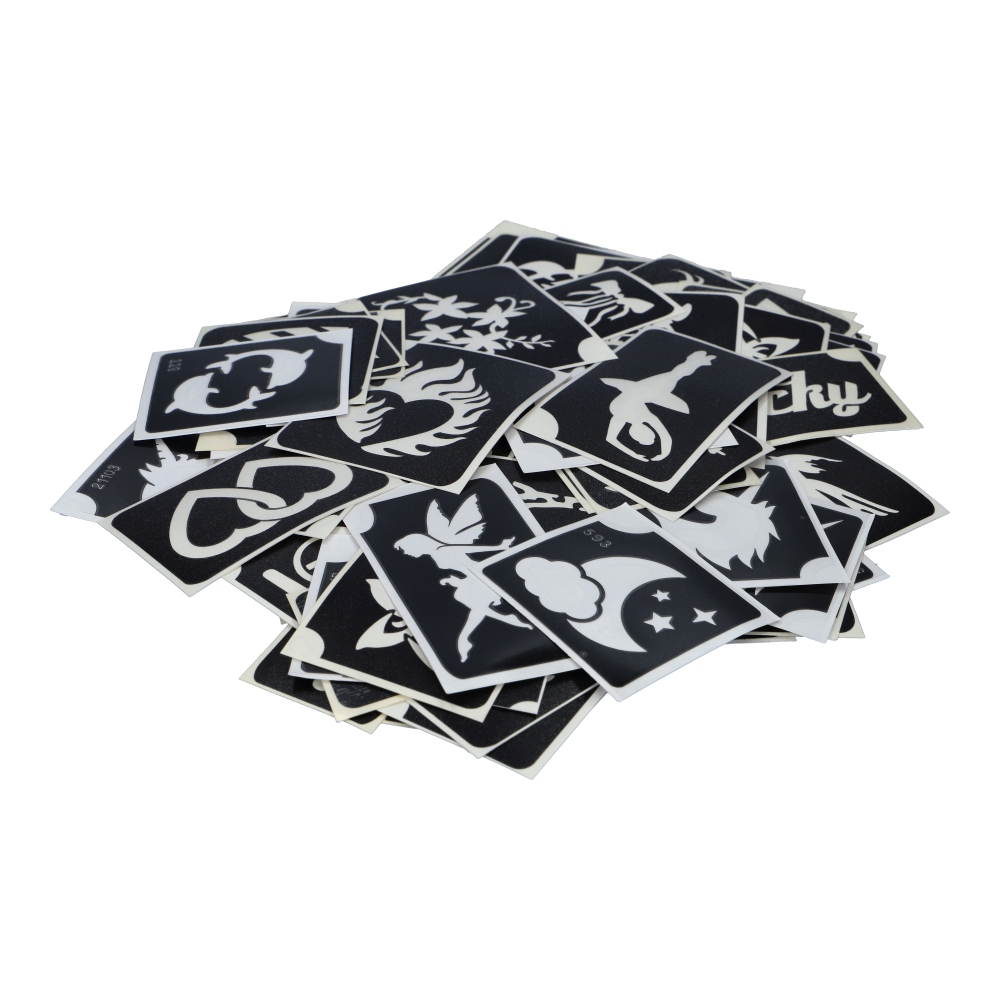 Superstar | IG Mix XXL  Glitter Tattoo Stencils (100 pcs)