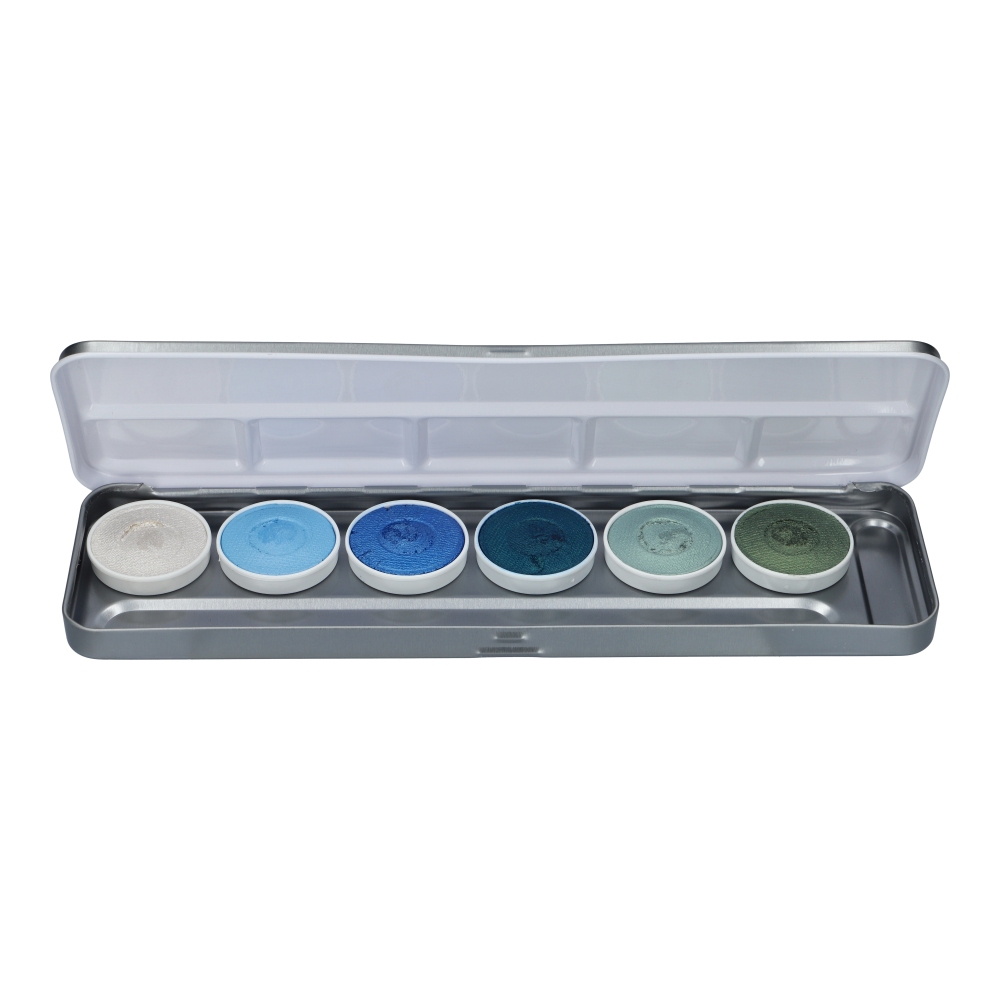 Superstar Aqua Face- and Bodypaint Luxury Blue Lagoon Palette