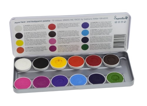 Superstar Schminkpalette Sparkling Faces | 12 kleuren