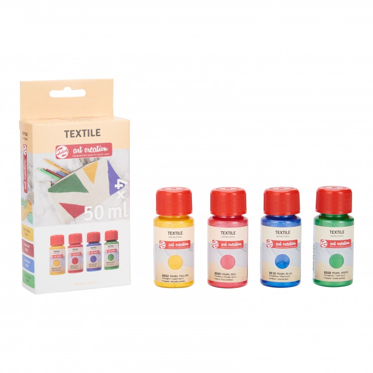 Talens Art Creation Textiel Set 4x 50ml Parel