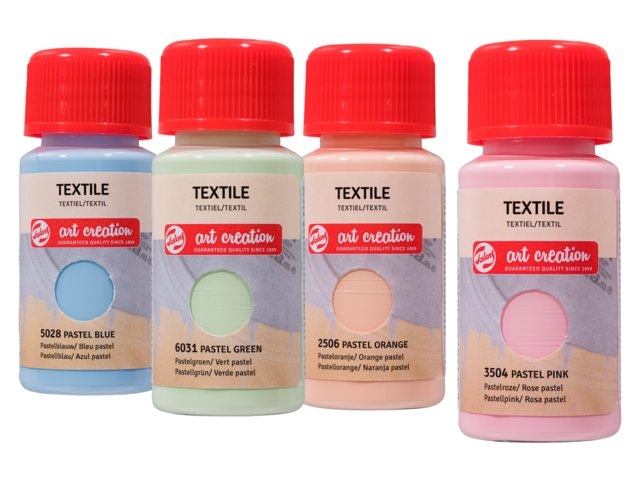 Talens Art Creation Textiel Set 4x 50ml Pastels