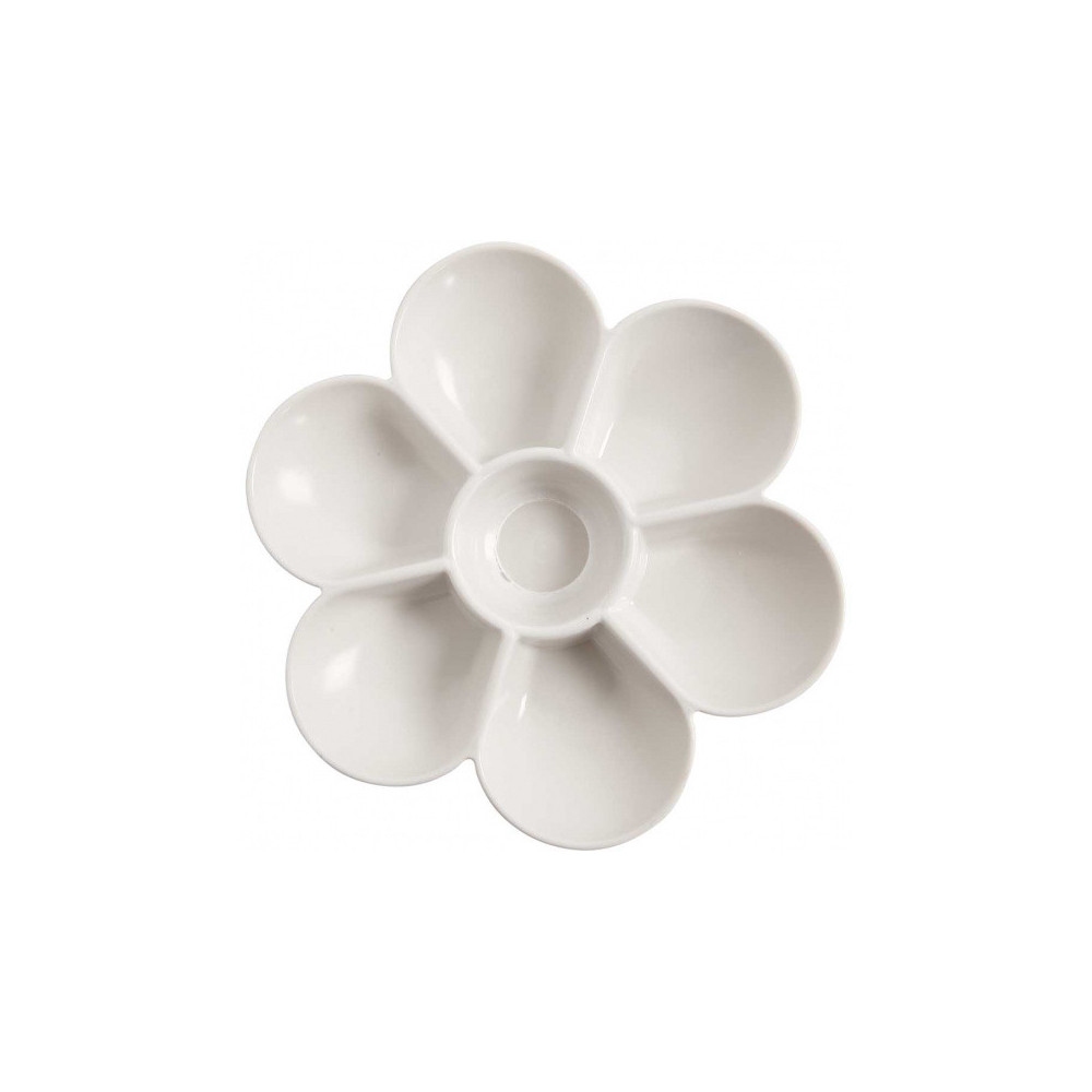 VerfPalet  Bloemvorm | afmeting 12x8 cm