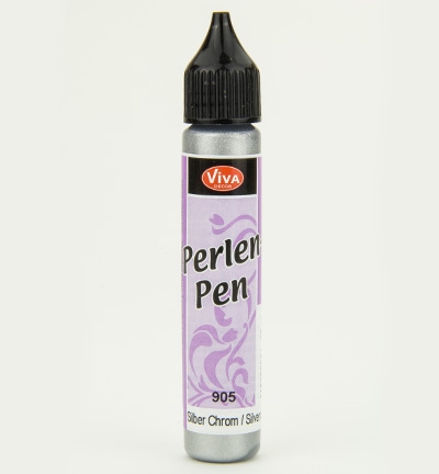 Viva Decor | Parelpen 28ml | Zilverchroom