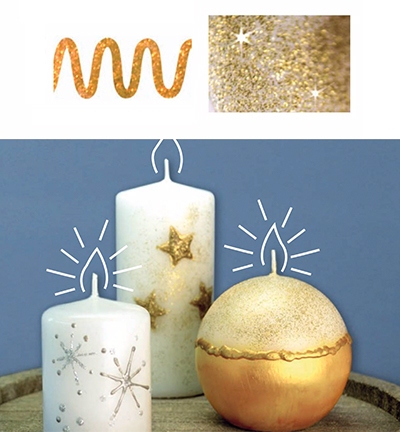 Viva Decor | Waspen GOUD GLITTER