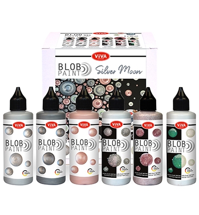 Viva Decor Blobpaint Set Silver Moon