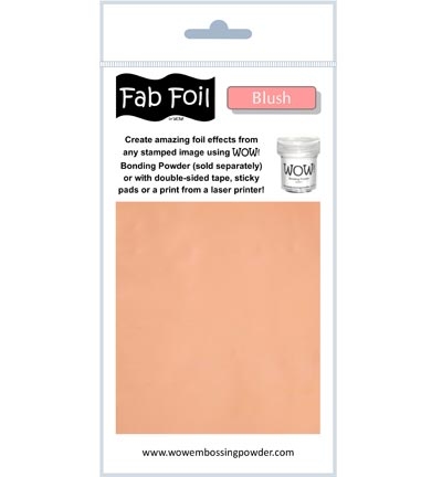 Wow Fabulous Foil | Blush | 1mtr x 10cm
