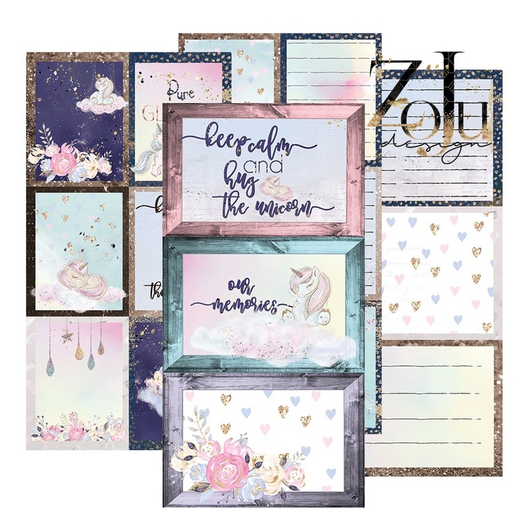 ZoJu Unicorn Fairy Tales | Journaling Cards |  4 vellen