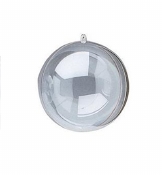 Transparante bal 10cm | 2 stuks