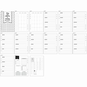 Planner / Bulletjournal pagina's, afm 142x210 mm | 5 weken