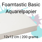 Foamtastic Basic | Aquarelpapier | 12x12cm 200gr