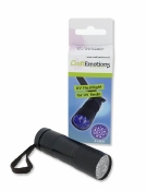 CraftEmotions UV zaklamp LED 90mmx25mm - Excl. 3 x AAA Batt.