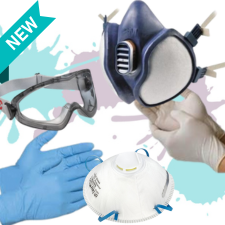 New Masks, gloves and safety glasses