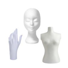 Piepschuim Pruikhoofd | Torso