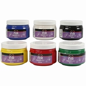 Vingerverf 6 kleuren in potten van 150ml Per stuk