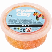 Foam Clay, Neon Oranje, 35 gram Per stuk