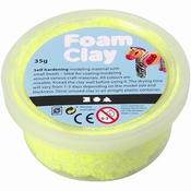 Foam Clay, Neon Geel, 35 gram Per stuk