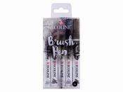 Ecoline brushpen set GRIJS Per stuk