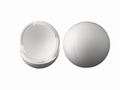 Bal - Styropor bal 15 cm (piepschuim) 2 delig Per stuk