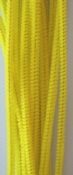Chenille draad, 6 mm, Geel - 20 stuks in zakje Per zakje