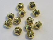 Kerstbel Goud | 10mm | 12 st