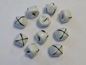 Kerstbel Wit | 12mm | 10 st