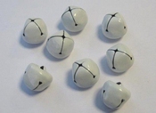 Kerstbel Wit | 15mm | 8 st