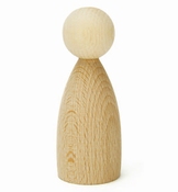 Houten poppetje 38x100mm